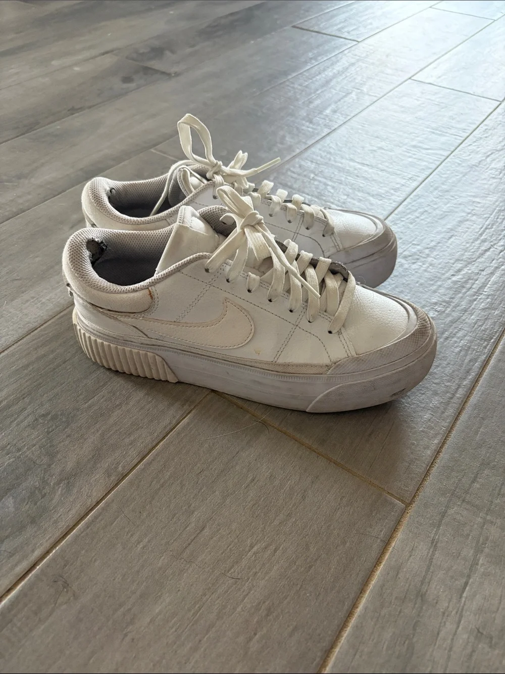 Nike Cream/White Legacy Sneakers
